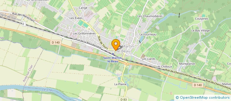 localisation de l'entreprise ABLH  SAINT-MARTIN-LE-BEAU