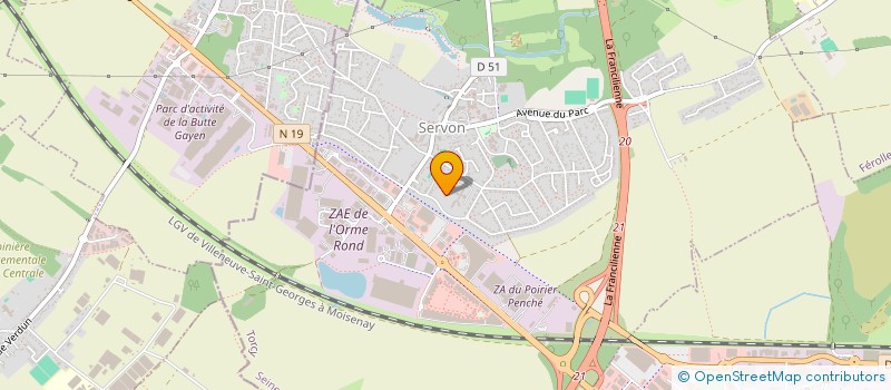 localisation de l'entreprise ABLI à SERVON