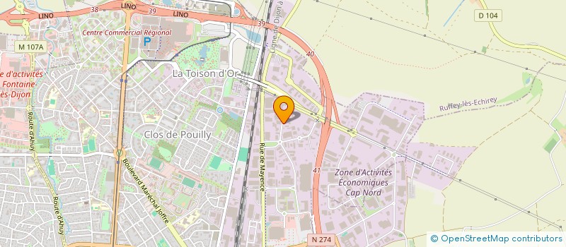 localisation de l'entreprise ABLM PILOT à DIJON