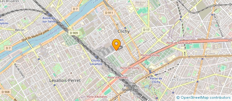localisation de l'entreprise ABLN INVEST à CLICHY