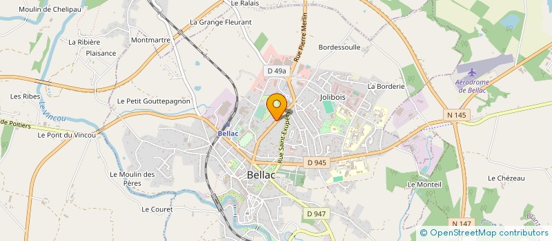 localisation de l'entreprise ABLOC à BELLAC