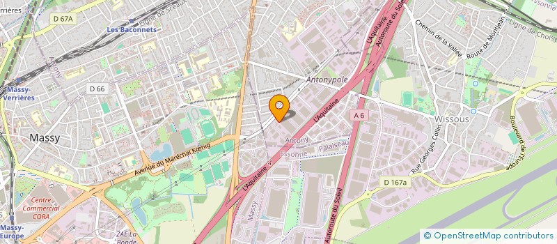 localisation de l'entreprise ABLOC à ANTONY