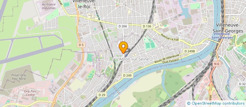 localisation de l'entreprise ABLON INVEST  ABLON-SUR-SEINE