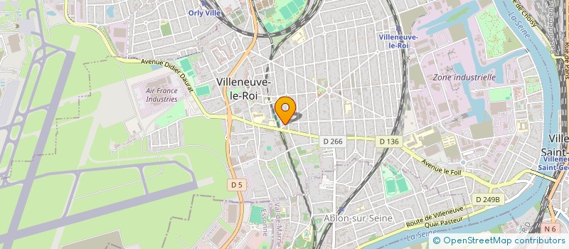 localisation de l'entreprise ABLON LOCATION TRAVAUX PUBLICS à VILLENEUVE-LE-ROI