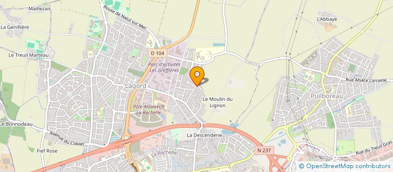 localisation de l'entreprise ABLR  LAGORD