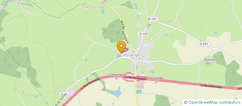 localisation de l'entreprise ABLR MANUTENTION  CRESSANGES