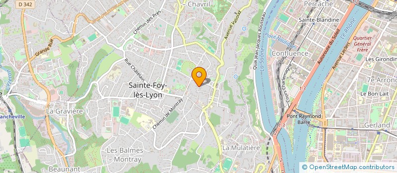 localisation de l'entreprise ABLST  SAINTE-FOY-LES-LYON