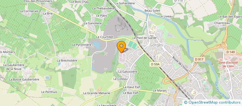 localisation de l'entreprise ABM à GORGES