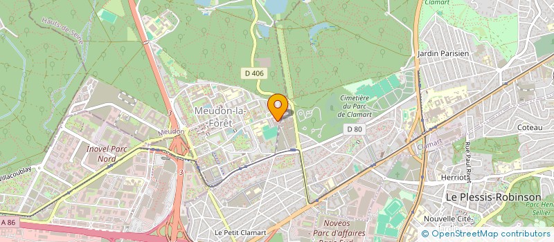 localisation de l'entreprise ABM. à MEUDON