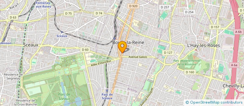 localisation de l'entreprise ABM à BOURG-LA-REINE