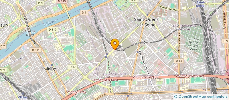 localisation de l'entreprise ABM à SAINT-OUEN-SUR-SEINE