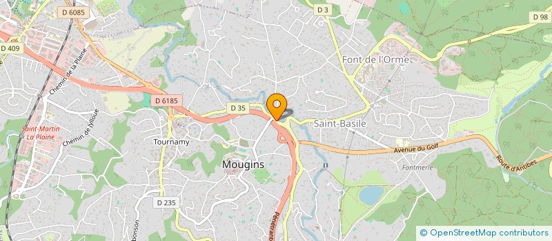 localisation de l'entreprise ABM  MOUGINS