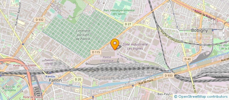 localisation de l'entreprise ABM à BOBIGNY