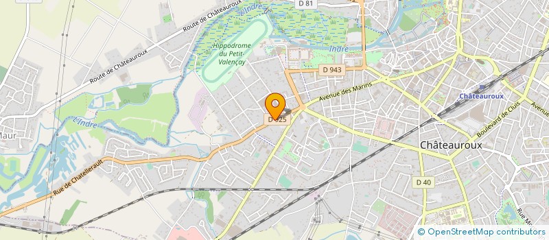localisation de l'entreprise ABM à CHATEAUROUX