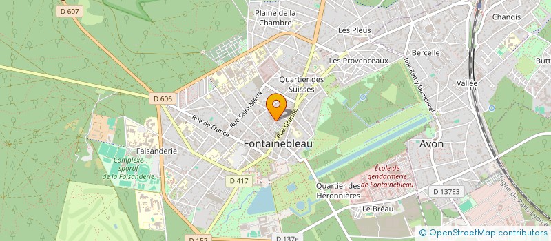 localisation de l'entreprise ABM  FONTAINEBLEAU