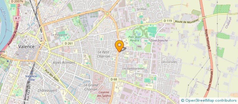 localisation de l'entreprise ABM à VALENCE