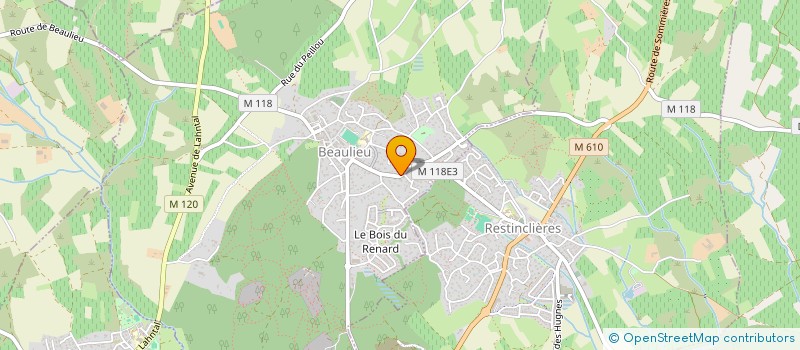 localisation de l'entreprise ABM à BEAULIEU