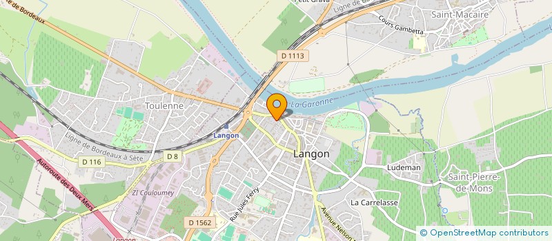 localisation de l'entreprise ABM ALIMENTATION  LANGON