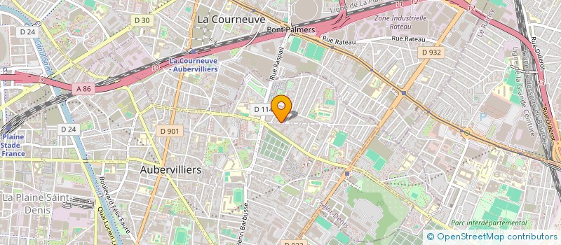 localisation de l'entreprise ABM ALIMENTATION à AUBERVILLIERS