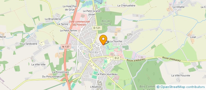 localisation de l'entreprise ABM AMBULANCES à NOZAY