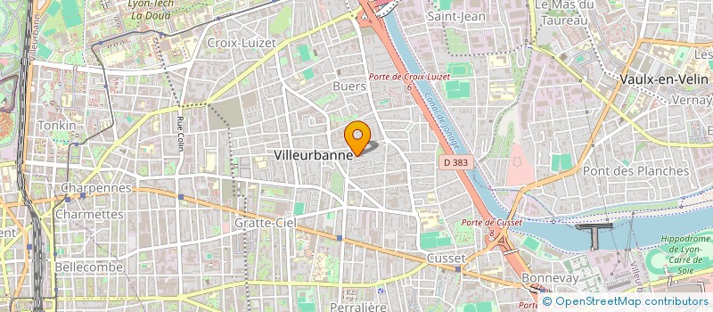 localisation de l'entreprise ABM.COM à VILLEURBANNE