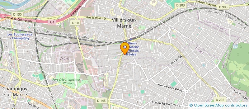 localisation de l'entreprise ABM CONSEIL à VILLIERS-SUR-MARNE