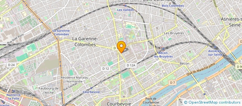 localisation de l'entreprise ABM CONSULTING à COURBEVOIE