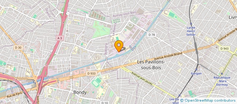 localisation de l'entreprise ABM DISTRIBUTION à LES PAVILLONS-SOUS-BOIS