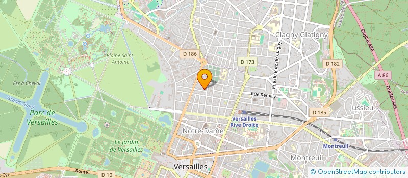 localisation de l'entreprise ABM FACTORY à VERSAILLES