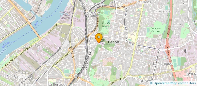 localisation de l'entreprise ABM & FILS  CENON