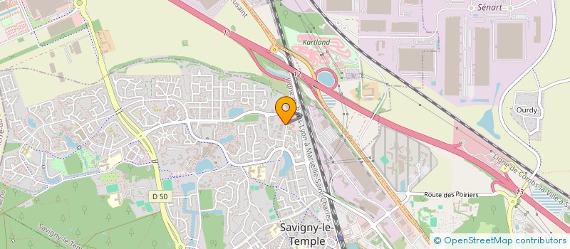 localisation de l'entreprise ABM FRANCE  SAVIGNY-LE-TEMPLE