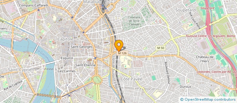 localisation de l'entreprise ABM IMMAT. ET LG DISPROPLUS à TOULOUSE