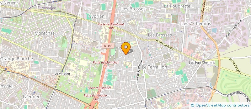 localisation de l'entreprise ABM INVEST  BRON