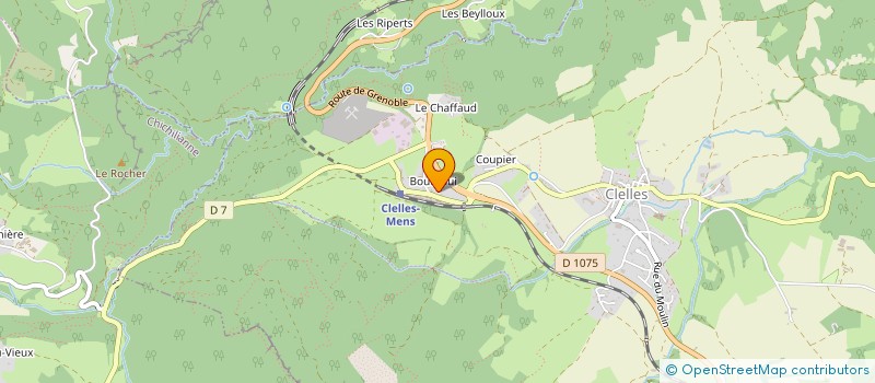 localisation de l'entreprise ABM MAITRISE D'OEUVRE à CLELLES