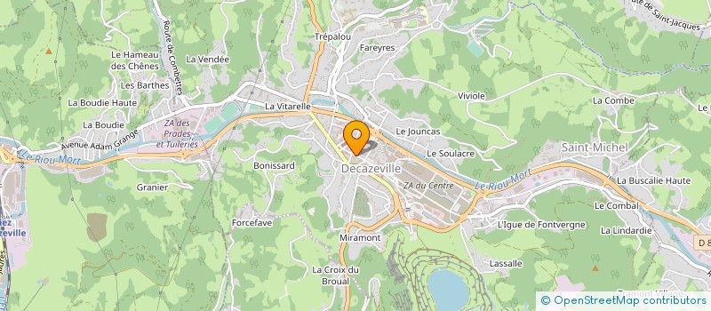 localisation de l'entreprise ABM ORTHOPEDIE à DECAZEVILLE