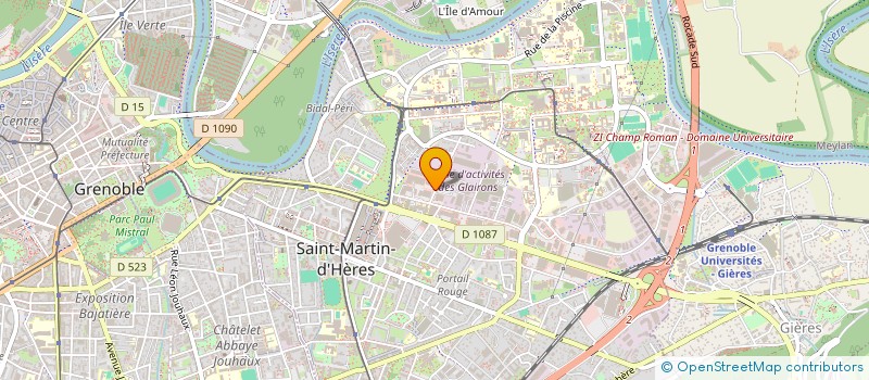 localisation de l'entreprise ABM SPORT FRANCE à SAINT-MARTIN-D'HERES