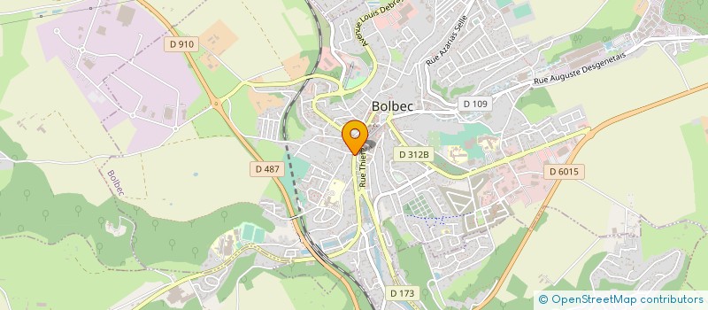 localisation de l'entreprise ABM VISION à BOLBEC