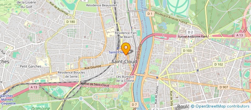 localisation de l'entreprise ABM2H INGENIERIE à SAINT-CLOUD