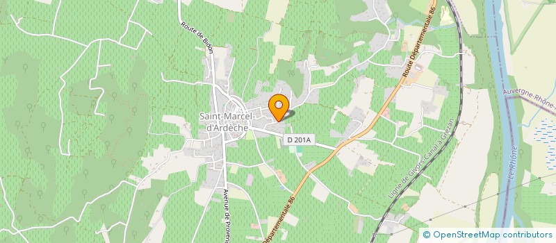 localisation de l'entreprise ABMC à SAINT-MARCEL-D'ARDECHE