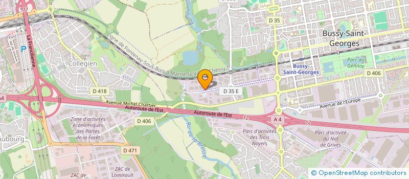 localisation de l'entreprise ABMD  BUSSY-SAINT-GEORGES