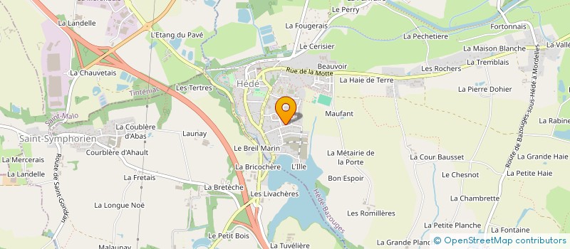 localisation de l'entreprise ABMD  HEDE-BAZOUGES