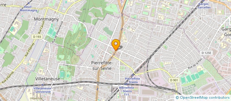 localisation de l'entreprise ABMH AUTO à PIERREFITTE-SUR-SEINE
