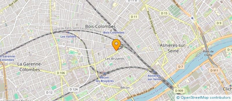 localisation de l'entreprise ABMH CONSULTING à ASNIERES-SUR-SEINE