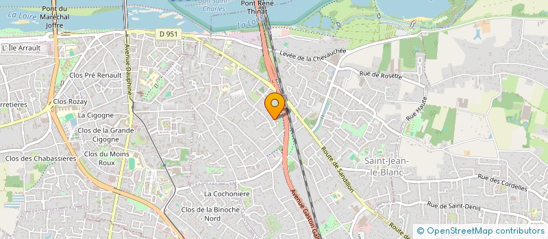 localisation de l'entreprise ABMO  SAINT-JEAN-LE-BLANC