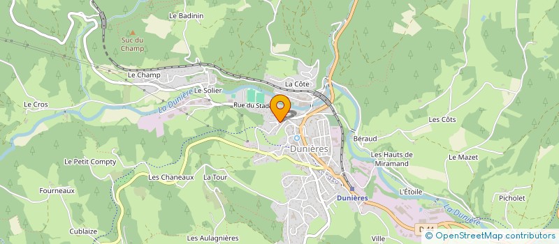 localisation de l'entreprise ABMR  DUNIERES