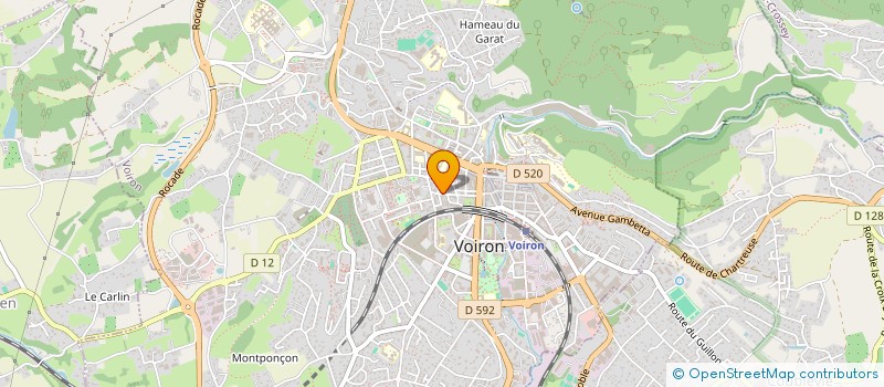 localisation de l'entreprise ABMS 38 à VOIRON