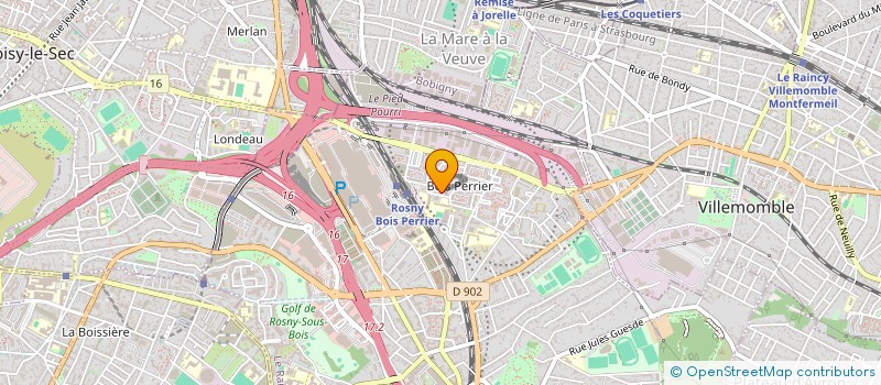 localisation de l'entreprise ABMS BAT à ROSNY-SOUS-BOIS