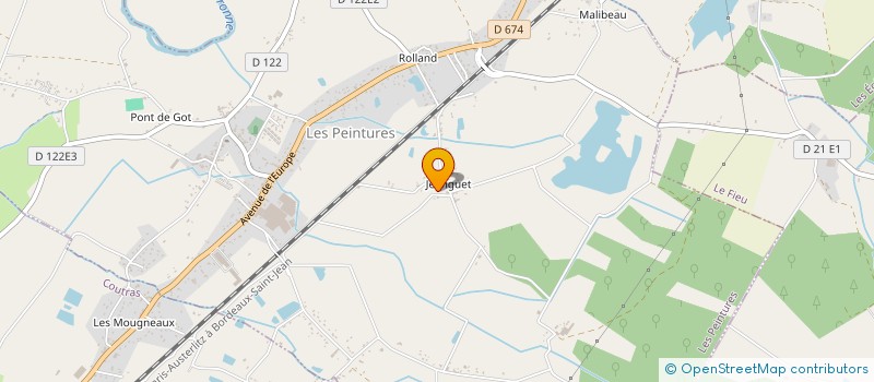 localisation de l'entreprise ABMS TAXI  LES PEINTURES