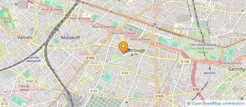 localisation de l'entreprise ABMTS à MONTROUGE