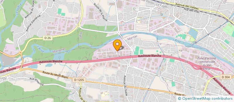 localisation de l'entreprise ABMV  MARNAZ